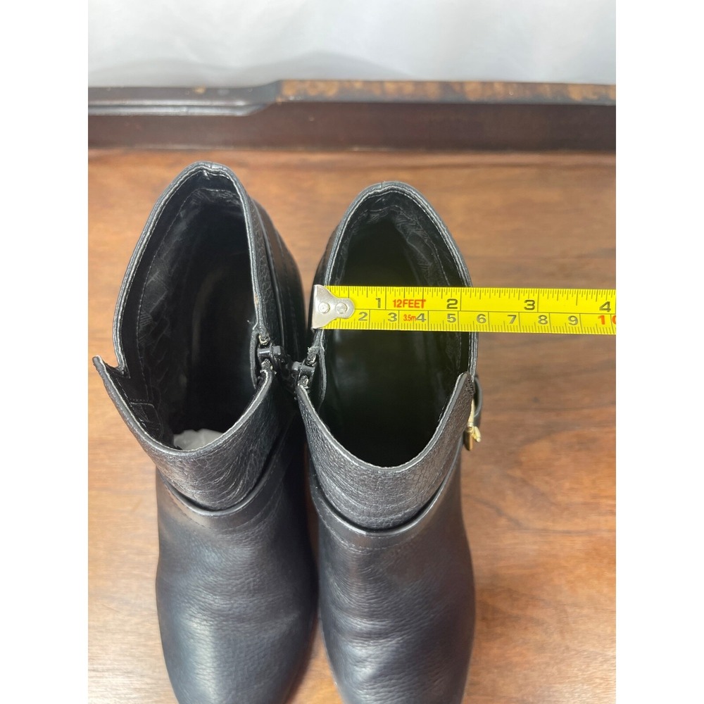 Cole Haan Grand OS Bootie Sz 8 Black Leather Hayes Block Heel Boot Ankle W05182 - Picture 10 of 16